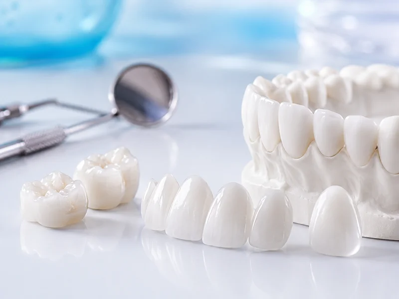 Porcelain veneer and crown treatment